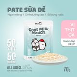  Pate Sữa Dê PetQ Cho Mèo 70g Đạm Cao Cho Mèo Lười Uống Nước - Đủ 6 Vị 