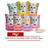  Pate Kit Cat Petite Pouches Cho Mèo Nhiều Vị - Gói 70g 