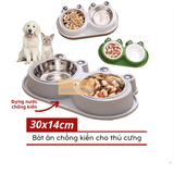  Bát Ếch Đôi Chống Kiến Cho Thú Cưng - Size Nhỏ 