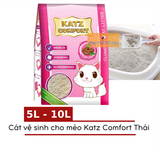 Cát Vệ Sinh Cho Mèo Katz Comfort (Thái Lan) 10L = 8.5kg - Ít Bụi, Vón Tốt, Khử Mùi Tốt 