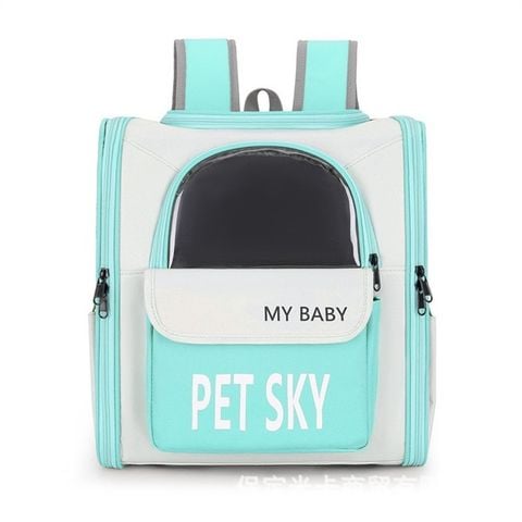  Balo Vận Chuyển Thú Cưng Pet Sky 38x34x27cm - Balo Cửa Trên Hình Vuông Thoáng Khí - Dưới 8kg 