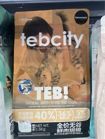  [BAO 9KG] Hạt Cho Mèo Mix Thịt Sấy Teb City - Đủ Vị 