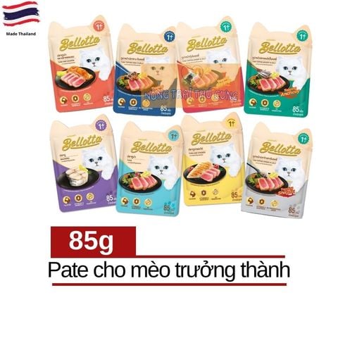  Pate Cho Mèo Lớn Bellotta - Gói 85g - Nhiều vị 