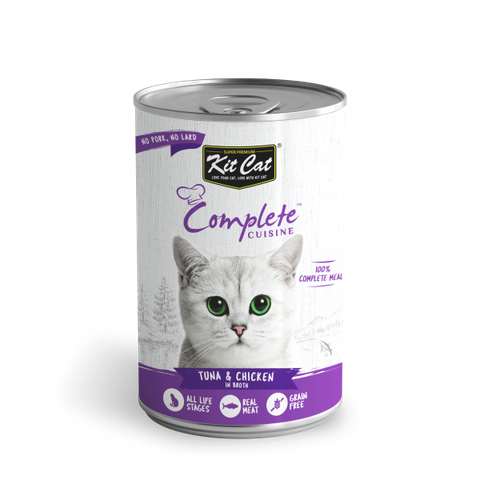  Pate Cho Mèo Kitcat - Kit Cat Complete Cuisine Lon 150gr - Nhiều Vị 