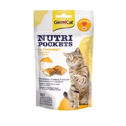  Bánh Snack GimCat Mèo Có Nhân - Gói 60g- GimCat Nutri Pockets - Nhiều vị 