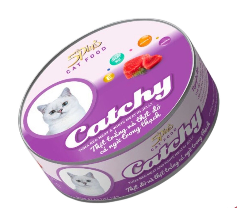  Pate Cho Mèo 5Plus Catchy Lon 160g Nhiều Vị 