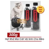  Hạt Khử Mùi Cát Vệ Sinh Cho Mèo Than Hoạt Tính 300g 