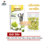  Viên Gimcat Gras Bits Cỏ Mèo Catnip Lon 425gr (Nhập Đức) - Hỗ Trợ Tiêu Hóa, Giảm Stress 