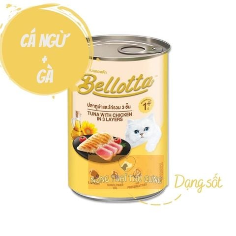  Pate Cho Mèo Bellotta Lon 400g 