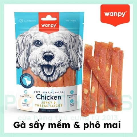  Bánh Thưởng - Xương Gặm Cho Chó Wanpy 100g 