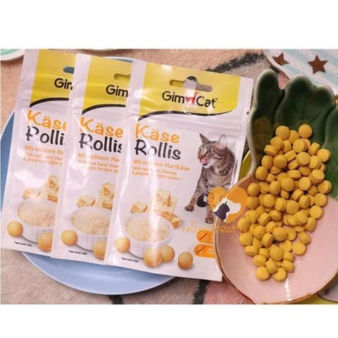  Phô Mai Viên Gimcat Kase Rollis Cho Mèo 40/140/425g 