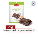  Thức Ăn Vặt - Bánh Thưởng Thịt Bò Sấy Nguyên Miếng Cho Chó 70g Bowwow Hàn Quốc - [Nông Trại Thú Cưng] 