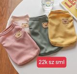  Áo Ba Lỗ Cho Thú Cưng Hình Gấu Thoáng Khí Mùa Hè - Giao Màu Ngẫu Nhiên 