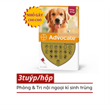  Nhỏ Gáy Trị Ve, Xổ Giun Cho Chó Advocate 10-25kg 