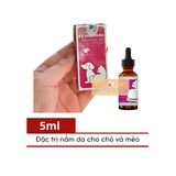  Trị Nấm Da Chó Mèo FLUCASOL 5ml (Đường Uống, Bôi) 