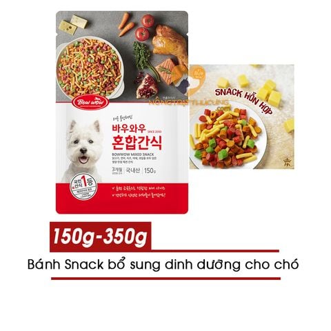  Bánh Snack Thưởng Hỗn Hợp Chó Bowwow - Hàn Quốc 150g/350g 