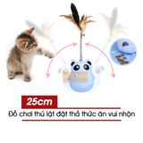  Đồ Chơi Lật Đật Thả Thức Ăn Cho Mèo Vui Nhộn - Nhiều Màu 