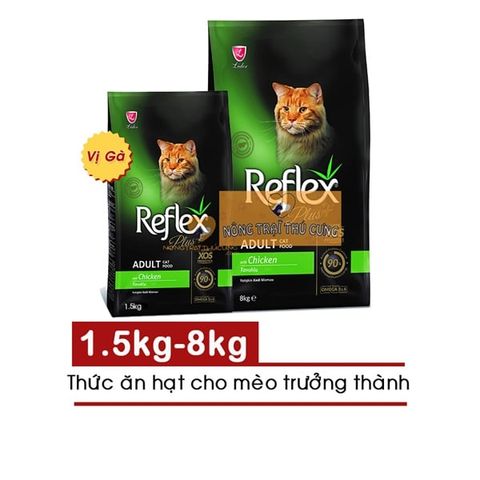  Hạt Cho Mèo Triệt Sản Reflex Sterilised Plus Gói 1.5KG 