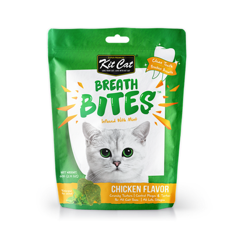  Bánh Snack Cho Mèo Kitcat Thơm Miệng, Sạch Răng - Kitcat Breath Bites 60g 