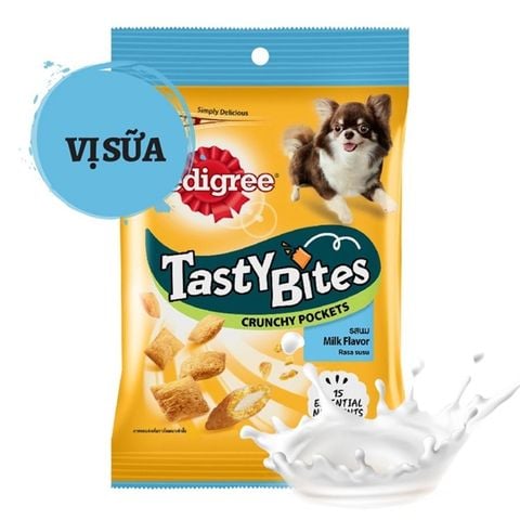  Bánh Thưởng Cho Chó Pedigree Tasty Bites Có Nhân 60g 