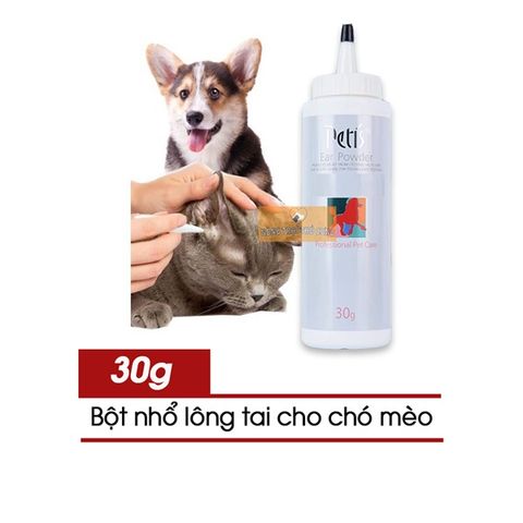  BỘT NHỔ LÔNG TAI CHO CHÓ MÈO PETIS 