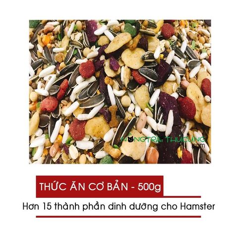  Thức Ăn Ngũ Cốc Hamster - Gói 500gr - Loại Ngon/Cơ bản 