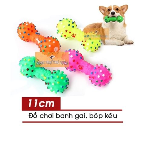  Đồ Chơi Banh Gai Hình Xương Bóp Kêu - Đồ Chơi Cho Chó Mèo 