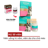  Viên Veda Trị Nấm Cho Chó Mèo - Thảo Dược An Toàn (Nhập Nga) Hủ 50 viên 