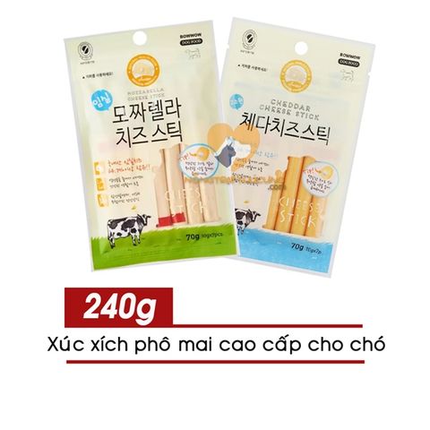  Xúc Xích Chó Bowwow Hàn Quốc - 70g - MOZZARELLA/ CHEDDAR 