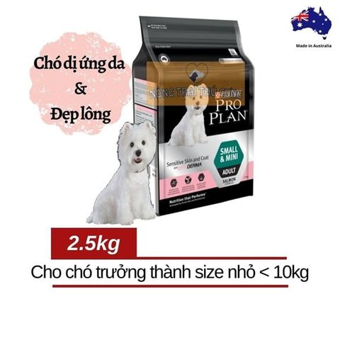  Hạt Cho Chó Dị Ứng Da Làm Đẹp Lông PURINA Pro Plan Mini & Small 