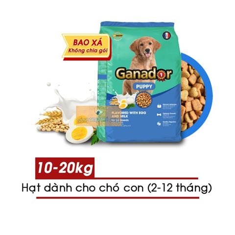  Hạt Cho Chó Con Ganador Trứng Sữa 10kg-20kg 