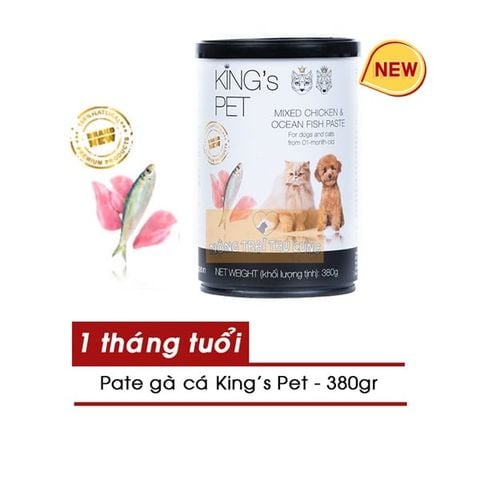  Pate Chó Mèo KING'S PET - 380gr - Nhiều vị 