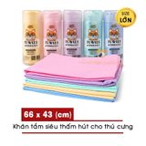  Khăn Tắm Siêu Thấm Hút Thú Cưng – Size 43x32cm 