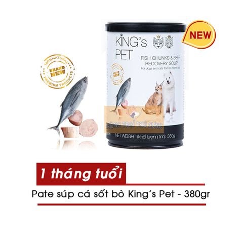  Pate Chó Mèo KING'S PET - 380gr - Nhiều vị 