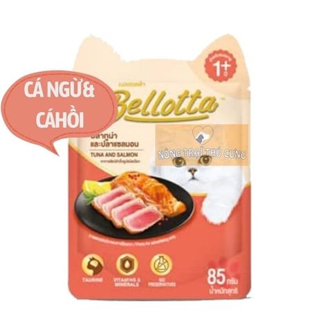  Pate Cho Mèo Lớn Bellotta - Gói 85g - Nhiều vị 