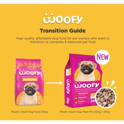  HẠT CHO CHÓ TRƯỞNG THÀNH WOOFY - 500G 