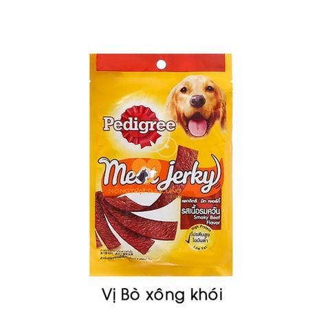  Bánh snack- Bánh Thưởng Cho Chó Pedigree Meat Jerky 80g - Nhiều Vị 