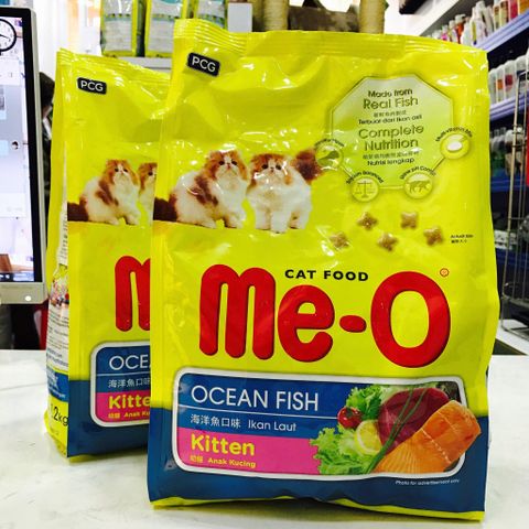  Hạt Mèo con ME-O Kitten - Vị Cá Biển - 400gr/1.1kg 