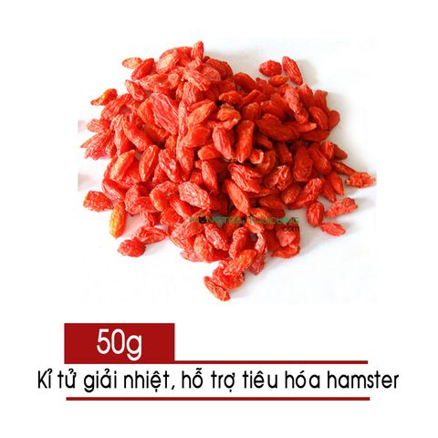  Kỉ tử sáng mắt, giảm stress, giải nhiệt kéo dài tuổi thọ cho Hamster - 50g 