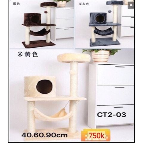  Cat Tree – Nhà Cây Cho Mèo Kèm Trụ Cào Móng 