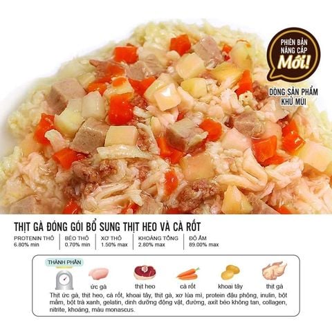  Pate Chó DoggyMan Súp Dinh Dưỡng Rau Củ - 70gr - Nhiều vị 