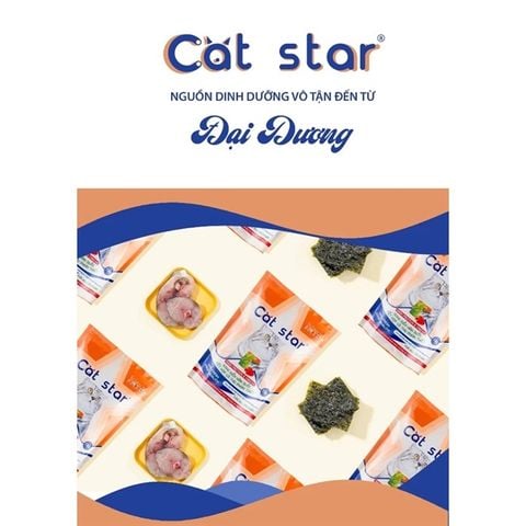  Hạt Cat Star Cho Mèo Mọi Lứa Tuổi - 350g/1kg 