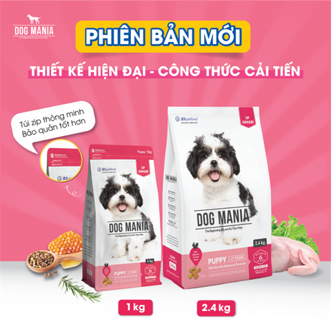  Hạt Cho Chó Con Dog Mania Puppy (Hàn Quốc) - 1/2.4kg 