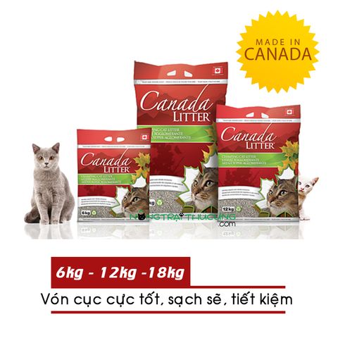  Cát Mèo Canada Litter - Không mùi - 6kg/12kg/18kg 