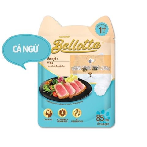  Pate Cho Mèo Lớn Bellotta - Gói 85g - Nhiều vị 