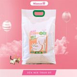  Cát Vệ Sinh Cho Mèo Miao Plus Tofu - Vị Sữa Mix Than Hoạt Tính 12L~5kg 