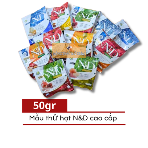  [Mẫu Thử 50g] Hạt Cho Mèo N&D Cao Cấp 