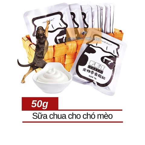  Sữa Chua Monbab Cho Chó Mèo Gói 50g 