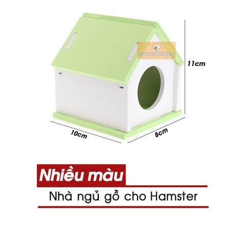  Nhà Ngủ Gỗ Hamster 10x8x11cm (Tự Lắp Ráp) 