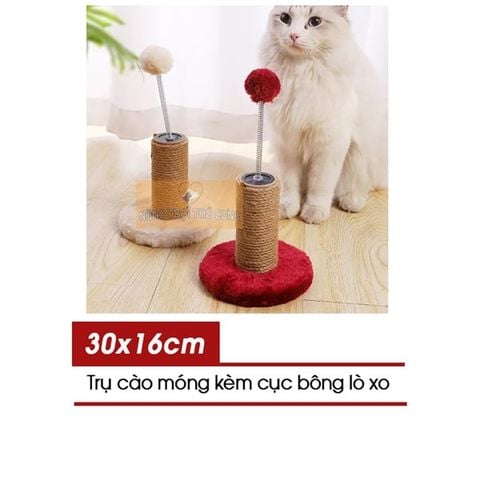  Cat Tree - Trụ Cào Móng Kèm Cục Bông Cho Mèo 